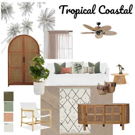 Tropical Coastal Interior Design Mood Board by DANIELLEC on Style Sourcebook