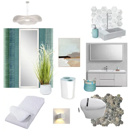 Split Complementary Washing Closet Interior Design Mood Board by ClC Interior Design on Style Sourcebook