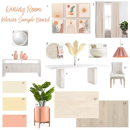 Dining sample board, Interior Design Mood Board by Uyanga on Style Sourcebook