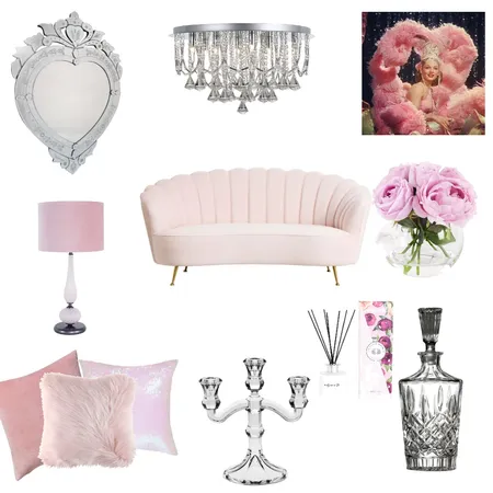 Hollywood glam Interior Design Mood Board by The Design Queen of Queen St on Style Sourcebook