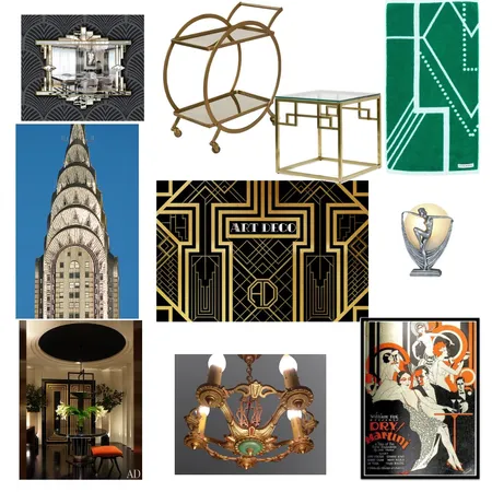 Art Deco Interior Design Mood Board by The Design Queen of Queen St on Style Sourcebook