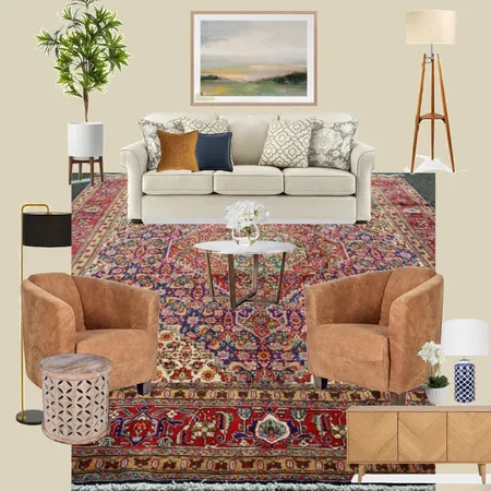 living room heriz Interior Design Mood Board by Jaleh on Style Sourcebook