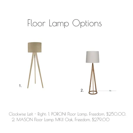 floor lamp options Interior Design Mood Board by jacca333 on Style Sourcebook