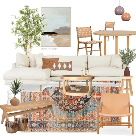Boho Living - Endless Summer Interior Design Mood Board by Cup_ofdesign on Style Sourcebook