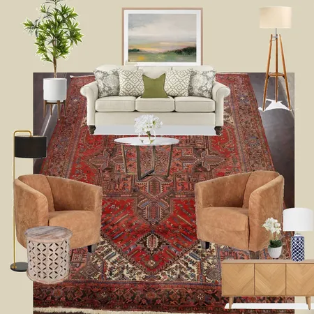 living room heriz Interior Design Mood Board by Jaleh on Style Sourcebook