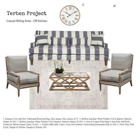 Terben Casual Dining Interior Design Mood Board by CHStyling on Style Sourcebook