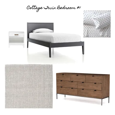 Cottage twin bedroom 1 Interior Design Mood Board by Katy Moss Interiors on Style Sourcebook