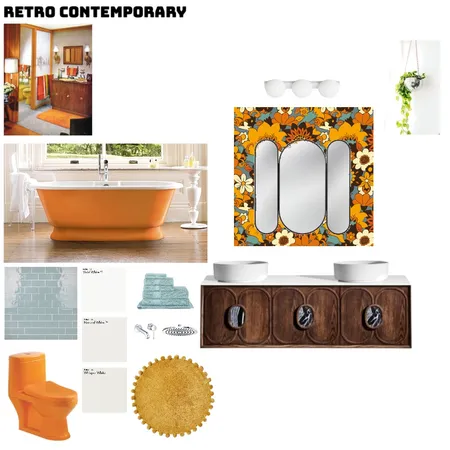 RETRO CONTEMPORARY Interior Design Mood Board by modernminimalist on Style Sourcebook