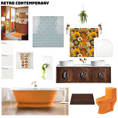 RETRO CONTEMPORARY Interior Design Mood Board by modernminimalist on Style Sourcebook