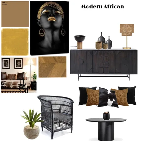 MODERN AFRICAN STYLE Interior Design Mood Board by HannahKD on Style Sourcebook