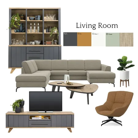 Living Room 1 Interior Design Mood Board by CViljoen on Style Sourcebook