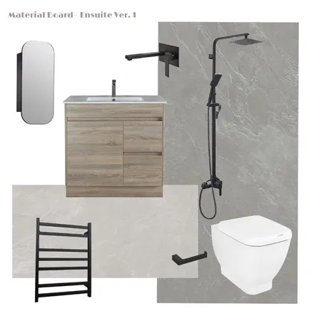 Material Board - Ensuite Ver. 1 Interior Design Mood Board by Chersome on Style Sourcebook