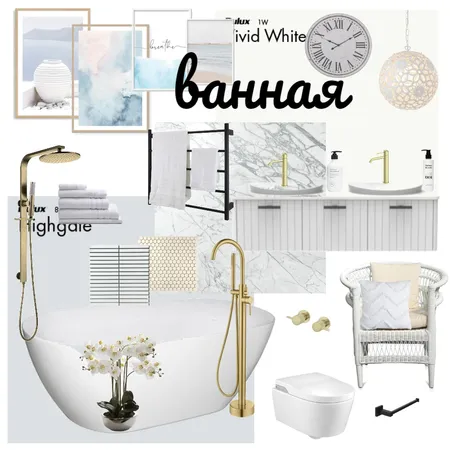 ванная Коллаж Interior Design Mood Board by Кутина Елена on Style Sourcebook