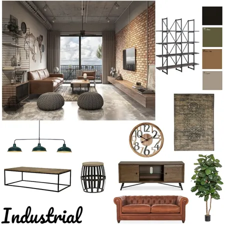 Industrial Interior Design Mood Board by rainebooy on Style Sourcebook