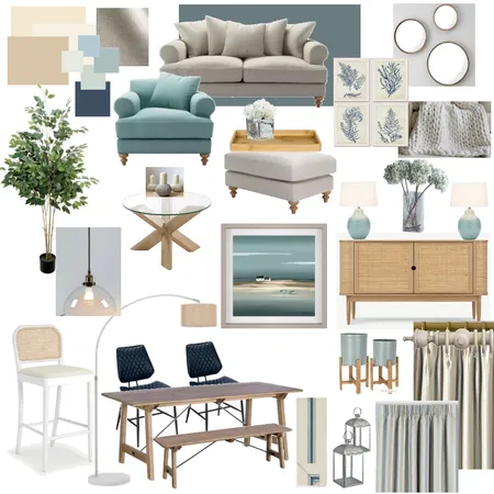 Coastal living/dining Interior Design Mood Board by Coosh Interiors on Style Sourcebook