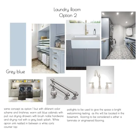 Moorelands light blue laundry room Interior Design Mood Board by Melanie Henry on Style Sourcebook