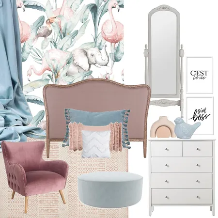 pink girl Interior Design Mood Board by aeshaosman on Style Sourcebook