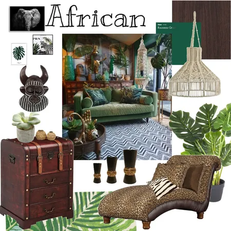 African Interior Design Mood Board by FernieDesignCo on Style Sourcebook