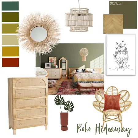 Boho Hideaway Interior Design Mood Board by Magenocean on Style Sourcebook