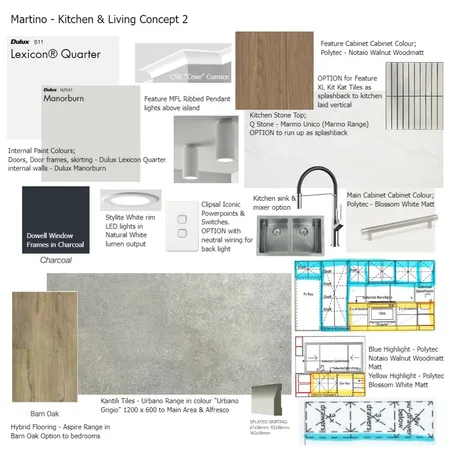 Martino - Kitchen & Living Concept 2 Interior Design Mood Board by klaudiamj on Style Sourcebook