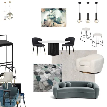 Ramona dining lounge concept 6 Interior Design Mood Board by Little Design Studio on Style Sourcebook