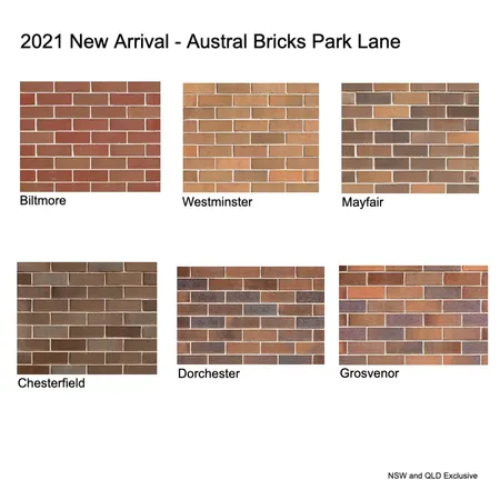 2021 New Arrival - Austral Bricks Park Lane Interior Design Mood Board by Brickworks on Style Sourcebook