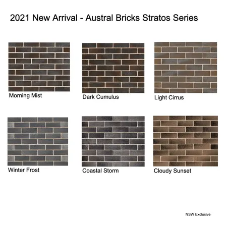 2021 New Arrival - Austral Bricks Stratos Series Interior Design Mood Board by Brickworks on Style Sourcebook