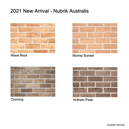 2021 New Arrival - Nubrik Australis Interior Design Mood Board by Brickworks on Style Sourcebook