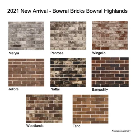 2021 New Arrival - Bowral Bricks Bowral Highlands Interior Design Mood Board by Brickworks on Style Sourcebook