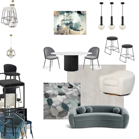 Ramona dining lounge concept 9 Interior Design Mood Board by Little Design Studio on Style Sourcebook