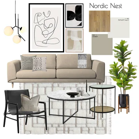 Scandinavian Living Interior Design Mood Board by Kanso Living on Style Sourcebook