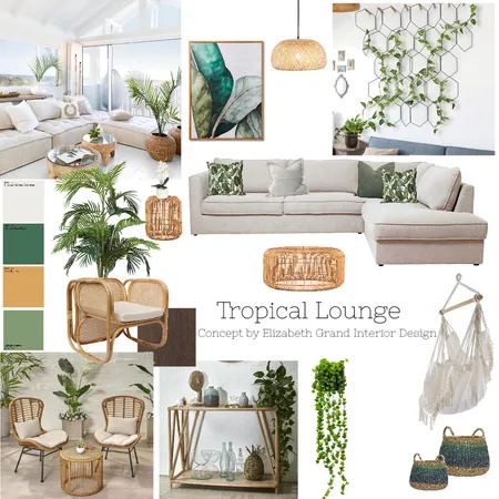 Tropical Lounge Interior Design Mood Board by Elizabeth Grand on Style Sourcebook