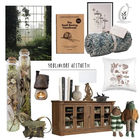 GOBLINCORE Interior Design Mood Board by Oleander & Finch Interiors on Style Sourcebook