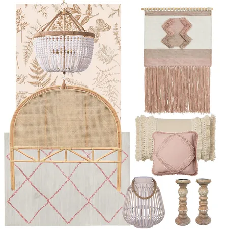 Boho Bedroom Interior Design Mood Board by aeshaosman on Style Sourcebook