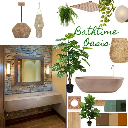 Bathtime Oasis Interior Design Mood Board by crystalinteriordesigns on Style Sourcebook