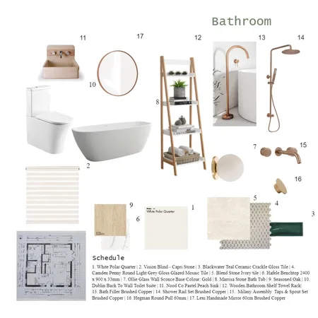 module 9 bathroom Interior Design Mood Board by karensiatay on Style Sourcebook