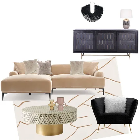 Beige and Black Interior Design Mood Board by Decor n Design on Style Sourcebook