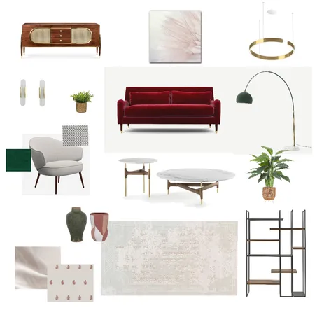 Module 9 Living room Interior Design Mood Board by ishigoel on Style Sourcebook