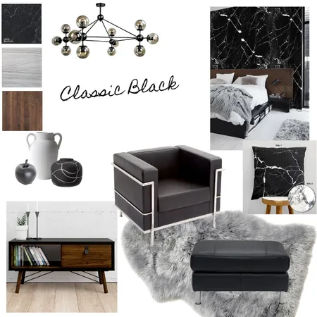 Classic Blacks Interior Design Mood Board by Emma Louise Interior Designs on Style Sourcebook