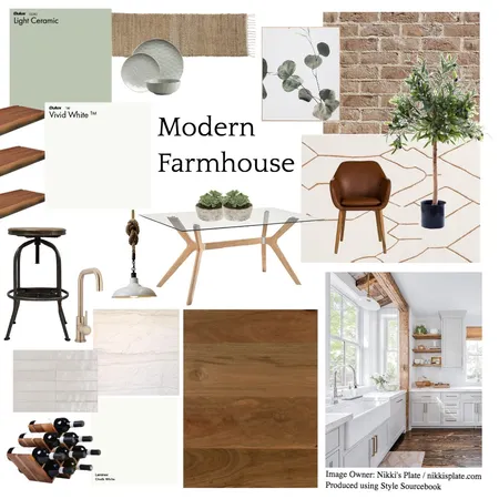 Modern Farmhouse Interior Design Mood Board by clare.larsson on Style Sourcebook