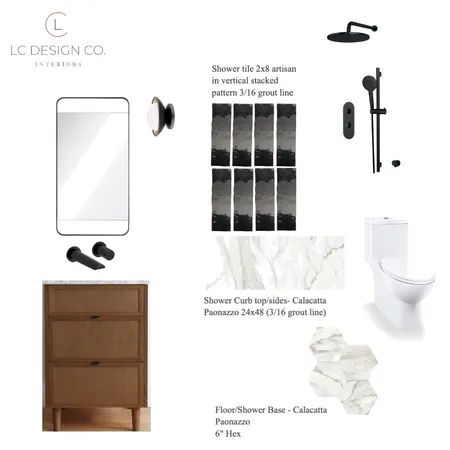 NatashaGuestBathroom Interior Design Mood Board by LC Design Co. on Style Sourcebook