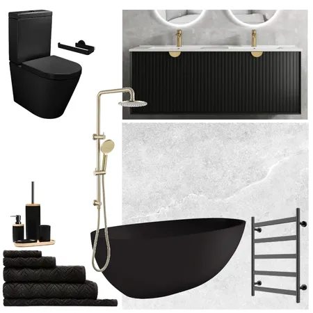 moody bathroom Interior Design Mood Board by Valerie Joan Interiors on Style Sourcebook