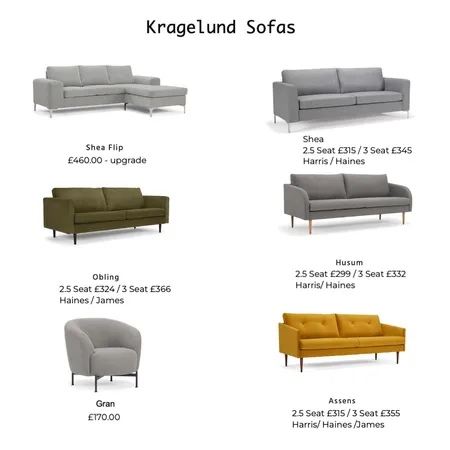 Kragelund Sofas Interior Design Mood Board by H | F Interiors on Style Sourcebook