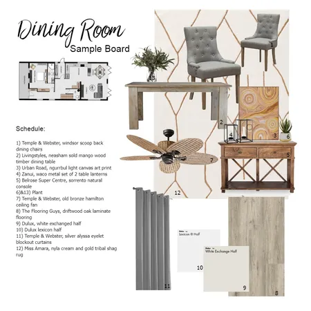 Sample board dining Interior Design Mood Board by Angie63 on Style Sourcebook