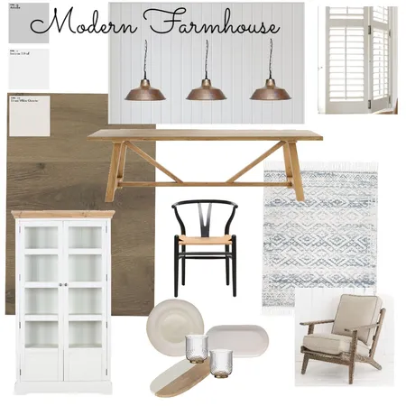 Modern Farmhouse Interior Design Mood Board by ebruggenwirth on Style Sourcebook