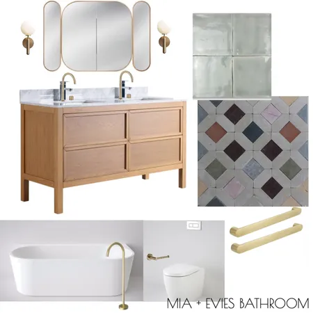 EVIE + MIA'S BATHROOM Interior Design Mood Board by melw on Style Sourcebook