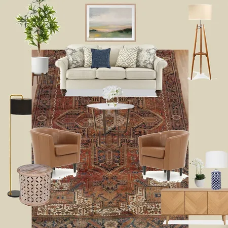 living room heriz Interior Design Mood Board by Jaleh on Style Sourcebook