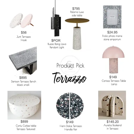 Terrazzo Interior Design Mood Board by SS Interiors on Style Sourcebook