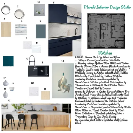 Sample Board Kitchen Nordic Style Interior Design Mood Board by perlin on Style Sourcebook