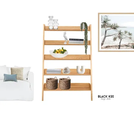 Caroles Shelfie Interior Design Mood Board by Black Koi Design Studio on Style Sourcebook